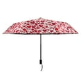 thumbnail image 2 of ALAZA Many Hearts UPF 50+ Compact Folding Umbrella for Rain Travel Umbrella Packable, 2 of 8