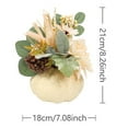 thumbnail image 3 of WHEANG Halloween Pumpkin Artificial Flower Arrangement Realistic Fall Centerpiece (Set Of 3), 3 of 5