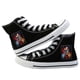 thumbnail image 1 of Anime Stranger Things temporada 4 Cosplay zapatos de lona Dustin HellFire Club zapatillas Casual plataforma alta zapatos transpirables niño niñanegro 437 Deng Xun unisex, 1 of 2