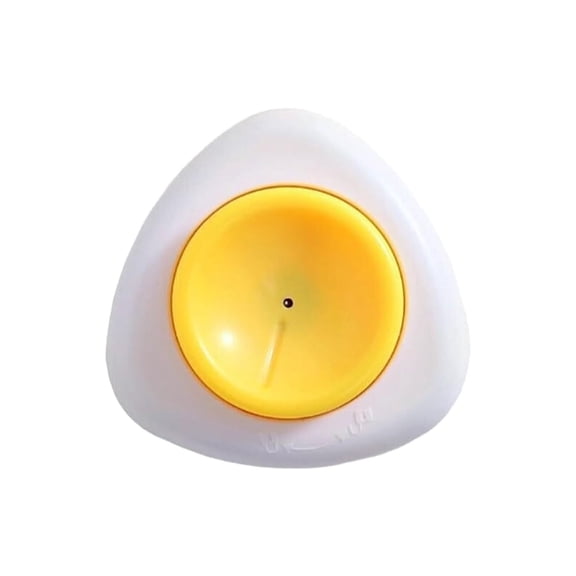 Egg Piercer for Raw Eggs, Egg Hole Poker Puncher with Base & Safety Lock to Get Boiled Eggs, Easy Egg Peeler Shell Remover with Retractable Pin, White
