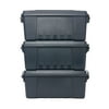 Plano Sportsman's Trunk 3 Pack, Charcoal, 17-Gallon Lockable Storage Box