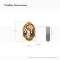 thumbnail image 3 of LuxenHome Holy Family Wall Plaque, Oval Religious Decor Featuring Joseph, Mary & Baby Jesus for Prayer Room & Faithful Home, 3 of 12