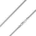 thumbnail image 2 of 925 Sterling Silver 3mm Miami Cuban Rhodium Chain, 2 of 5