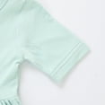 thumbnail image 4 of Tfken Soft Dresses Girls Comfy Holiday Travel Girls Short Sleeve Dresses Elegant Solid Color Children Cute Clothes Size 42-48 Months, 4 of 4