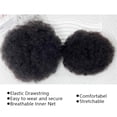 thumbnail image 3 of Extensions de Cheveux Humains Crépus Bouclés Queue de Cheval 4 6 8 Pouces Afro Puff à Cordon, 3 of 5