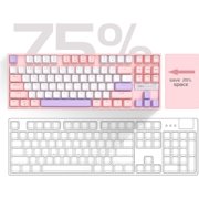 MageGee 75% Mechanical Gaming Keyboard, Blue Switch, LED Blue Backlit, 87 Keys Compact TKL Wired Keyboards
