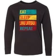 thumbnail image 3 of Inktastic Eat Sleep Jiu Jitsu Repeat Long Sleeve Youth T-Shirt, 3 of 5