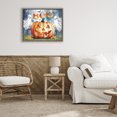 thumbnail image 2 of Stupell Industries Boo Ghosts & Jack-o-Lantern Brown Framed Floater Canvas Wall Art, design by Nicole DeCamp, 17 x 21, 2 of 9