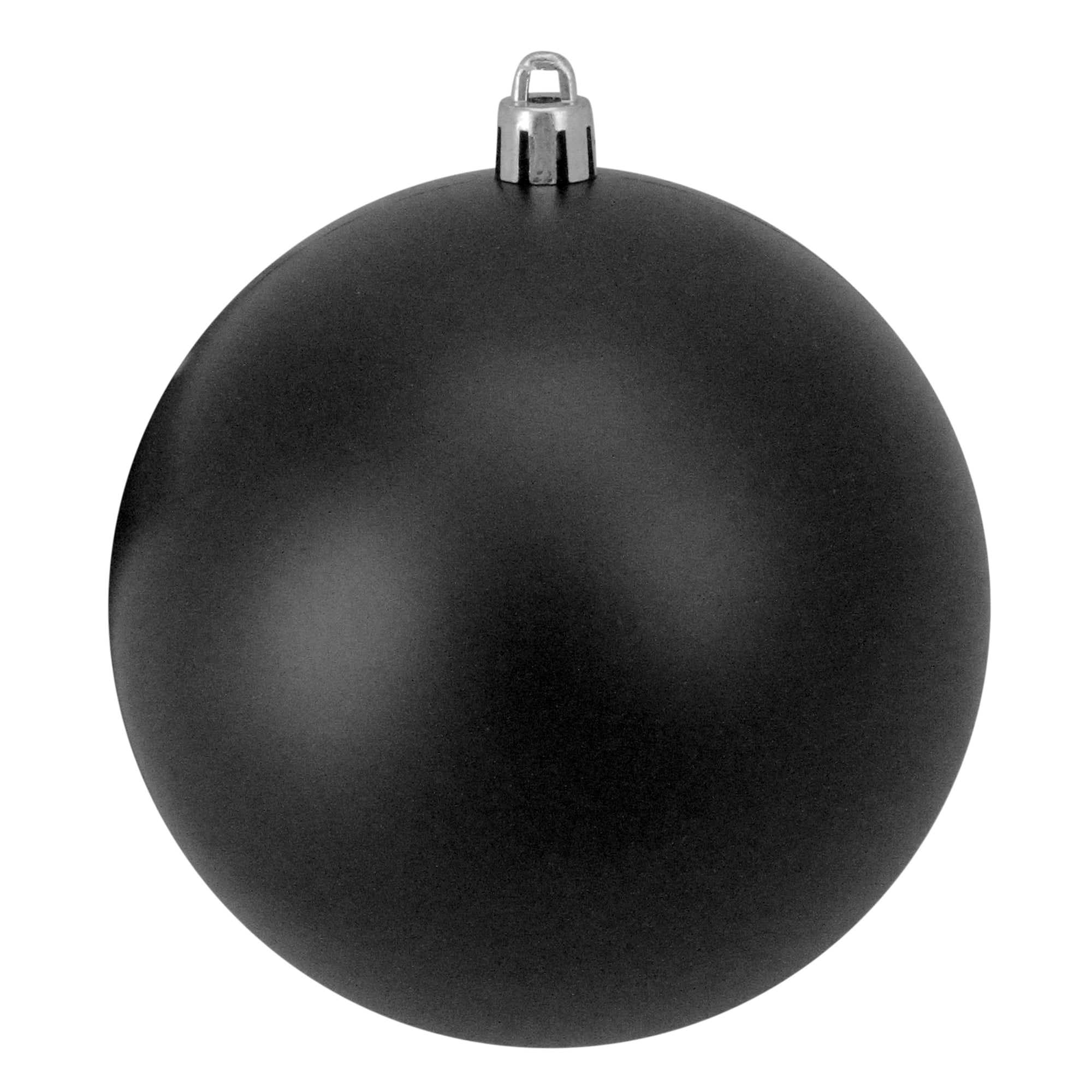 Matte Jet Black Shatterproof Christmas Ball Ornament 4" (100mm