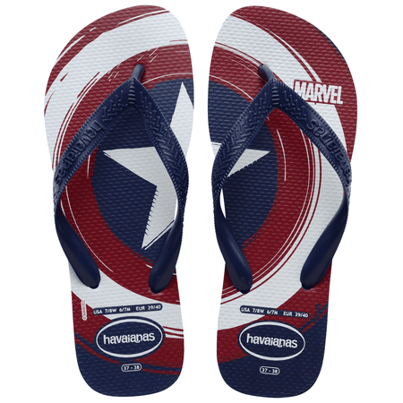 Havaianas Boys Kid's Top Marvel Logomania Flip Flop Sandals, Iron Man, Size 10 Childrens