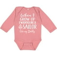 thumbnail image 3 of Inktastic Future Sailor Like Daddy Boys Long Sleeve Baby Bodysuit, 3 of 5