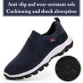 thumbnail image 3 of Mens Hiking Shoes Laceless Suede Breathable Slip Resistant Boots Lightweight Sneakers for Outdoor Activity Hiking Walking, 3 of 7
