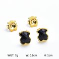 thumbnail image 1 of Venta caliente de alta calidad moda negro gema oso pendientes, 1 of 3
