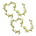 thumbnail image 4 of Guirnalda de flores de ratán para colgar, decoraciones artesanales artificiales, color blanco con rosa claro, 4 Uds., 4 of 8