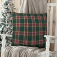 thumbnail image 2 of putnchl Christmas Plaid Decorative Throw Pillow Covers Snowflake Tartan Scottish Cushion Cover For Sofa Couch Farm-house Holiday Decor, 2 of 5