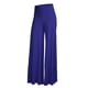 thumbnail image 3 of Pantalones Pantalones de yoga de cintura alta Pantalones de mujer de pierna ancha Ropa deportiva, Azul, 4XL sidaley AP002098-28, 3 of 5
