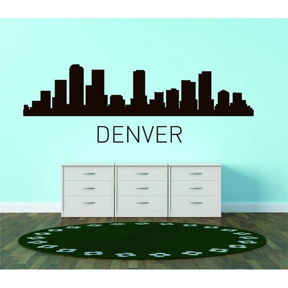 Custom Designs Denver United States Major City Geographical Map Landmark 20x60