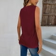 thumbnail image 6 of Idoravan Tank Tops for Women Women's Sleeveless Solid Sexy V-neck Casual Fashion Loose Tank Top, 6 of 6