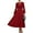 Jujube Red, variant on Womens Long Sleeve Maxi Dress Fall Trendy Elegant V Neck Flowy Wedding Guest Holiday Formal Long Dresses