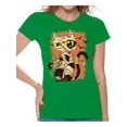 thumbnail image 1 of Awkward Styles Halloween T-Shirt Mummy Cat Shirts for Women, 1 of 4