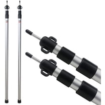 Bibana 2-Pack Adjustable Telescopic Poles, Aluminum Tarp Support Rods for Camping Canopy & Wind Shelter