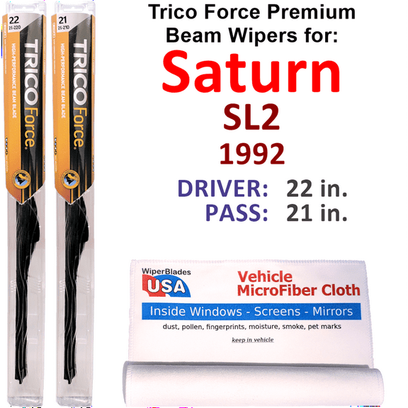 1992 Saturn SL2 Performance Beam Wipers (Set of 2)