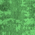 thumbnail image 1 of Ahgly Company Indoor Square Oriental Emerald Green Industrial Area Rugs, 7' Square, 1 of 4