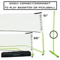 thumbnail image 4 of Pickleball & Badminton Net Official Length 22ft x 3ft – Portable Indoor & Outdoor Multi-Sport Net – Weatherproof, Durable, Easy Assembly…, 4 of 7