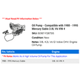 thumbnail image 2 of Pump - Compatible with 1988 - 1995 Mercury Sable 3.8L V6 VIN 4 1989 1990 1991 1992 1993 1994, 2 of 2