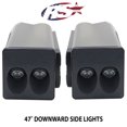 thumbnail image 4 of Race Sport 2013-2024 Fits Dodge Ram 3500 Hitch Light Bar Reverse 7in LED Flood Lighting Heavy Duty Bolt-On Blacked Out Kit with Heated Lens and Dual End Light Cap DHDHB3500, 4 of 4