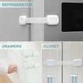 thumbnail image 6 of Child Safety Strap Locks for Fridge, Cabinets, Drawers, Dishwasher, Toilet, 3M Adhesive No Drilling, 6 of 7
