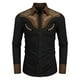 thumbnail image 1 of Camisa estampada de manga larga para hombre nueva, camisa informal de moda con cuello abotonado, tela de fiesta de alta calidad, modelo, 1 of 6