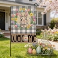 thumbnail image 1 of CaiYueKe Easter Garden Flag Outdoor Holiday Decoration Bunny Egg Printed Polyester Flag for Patio Yard Spring Home Ambiance Welcome Double Sided Seasonal Decor, 1 of 7
