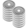 thumbnail image 2 of Southern Homewares Mason Jar Lids with Straw Hole Set of 12 Small Mouth Mason Jar Lids Kids Jar Lids Mason Jar Drinking Lids, 2 of 5