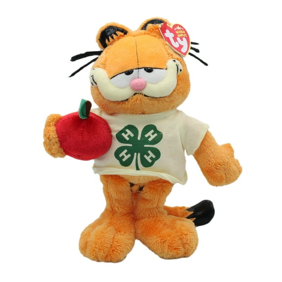 Ty Beanie Baby: Garfield the Cat - 4-H Club | Stuffed Animal | MWMT