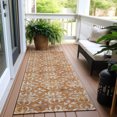 thumbnail image 6 of Addison Rugs Chantille Indoor/Outdoor Transitional Floral Copper Washable Runner Rug, 2'3" x 7'6", 6 of 6