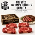 thumbnail image 6 of Grumpy Butcher Prime Steakhouse Beef Steak Meat, Large Thick Ribeye Steaks, 4 ct Pack, 14 oz Vacuum Bag, 6 of 6