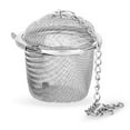 thumbnail image 4 of TGL Co. The Good Life Company Basket Shaped Stainless Steel Loose Leaf Strainer Tea Infuser (Silver) - 2 Units, 4 of 5
