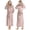Burgundy, variant on Premium Womens Robe with Hood, Plush Fleece Long Bath Robe for Women, Fluffy Soft Women's Bathrobe, X-Large, Light Pink