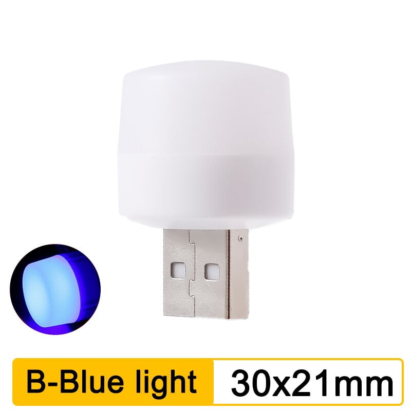 Lámpara de lectura con enchufe USB para ordenador, luz LED de noche ...