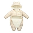thumbnail image 2 of Esaierr Newborn Baby Boys down Coats,Solid Color Winter Coats,Toddler Boys down Jacket,Long Sleeve Pants Outwear Winter Jacket for Boys 3M-3Y, 2 of 6