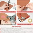 thumbnail image 2 of Grommet Eyelet Pliers Kit, 1/4 Inch 6mm Tool Kit with Metal Eyelets Washers, Grommets, 2 of 9