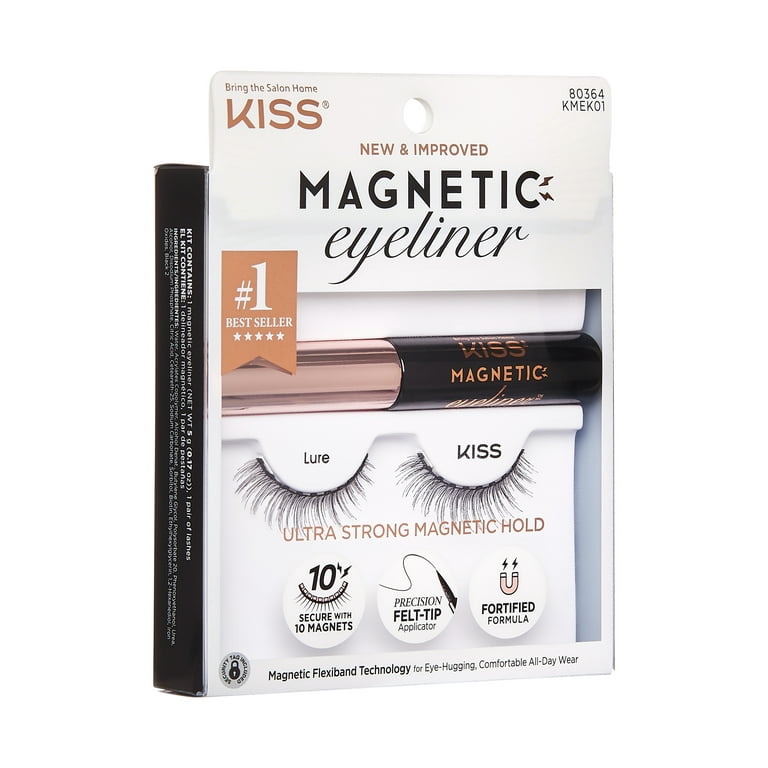 fysisk Afhængighed elektronisk KISS Magnetic Eyeliner Kit - 01 - Lure - Walmart.com