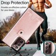 thumbnail image 6 of Galaxy Note 20 Ultra PU Leather Wallet Case,Necklace Crossbody Lanyard Case Cover with Card Holder Adjustable Detachable Anti-Lost Neck Strap Case for Samsung Galaxy Note 20 Ultra,6.9",Pink, 6 of 14