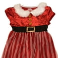 thumbnail image 2 of Girls Red Stripe Mrs Santa Christmas Nightgown Small (6-6X), 2 of 2