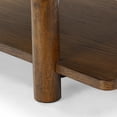 thumbnail image 6 of Safavieh Edisyn 2 Shelf Solid Wood Coffee Table in Medium Oak, 6 of 8