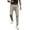 Khaki, variant on Valora Men Pants Men's Casual Plaid Zip Jeans for Everyday Comfort and Style with Relaxed Fit and Easy Wear Grey 2XL