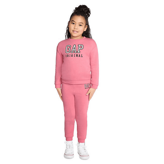 Gap Kids Girls Toddler Logo Fleece Set Chateau Rose 4T