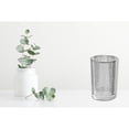 thumbnail image 3 of Glass Candle Holder Silver Leaf, 3 of 3