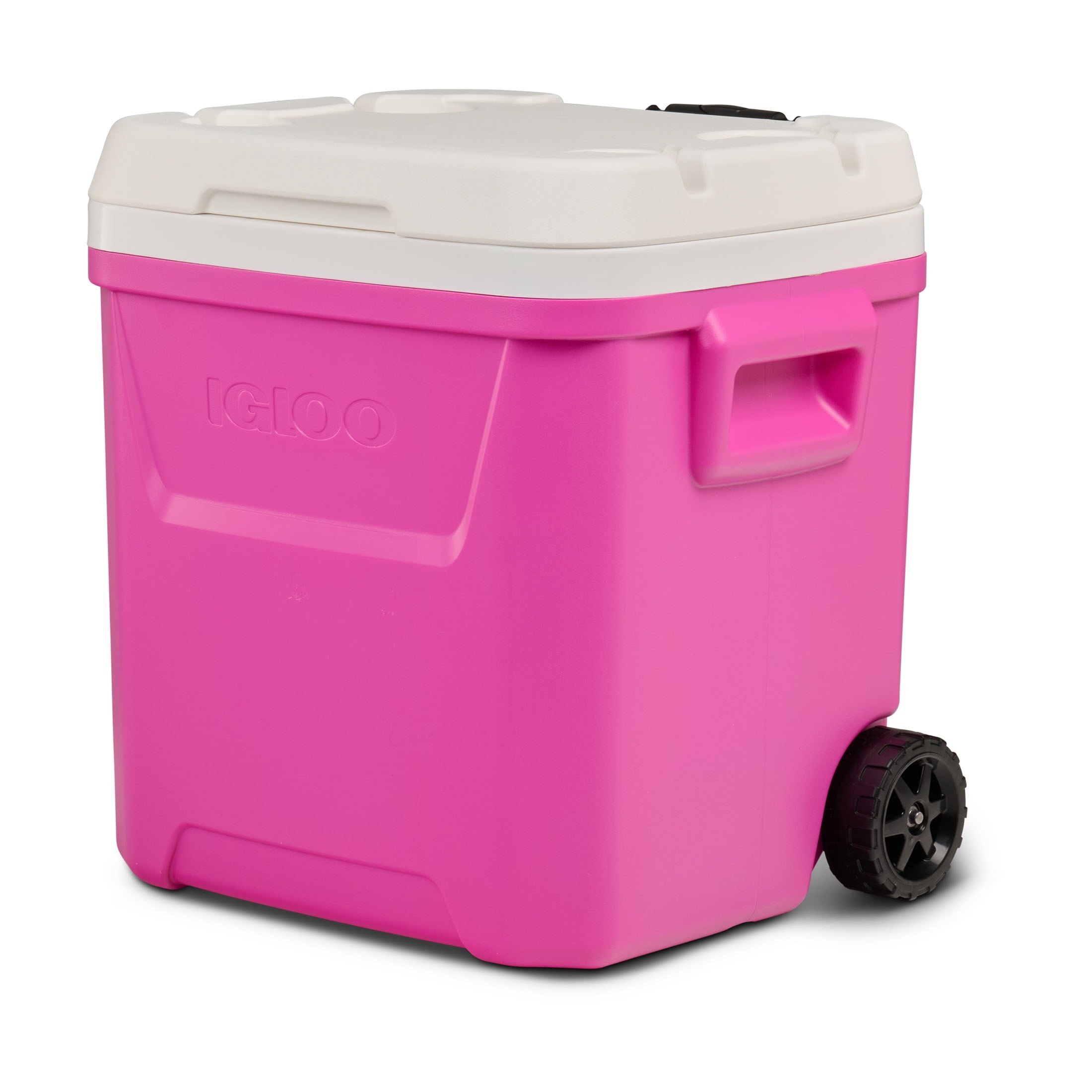 Igloo 60 QT Laguna Ice Chest Cooler with Wheels, Fuchsia Pink